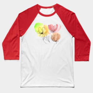 Spring Flowers Baseball T-Shirt